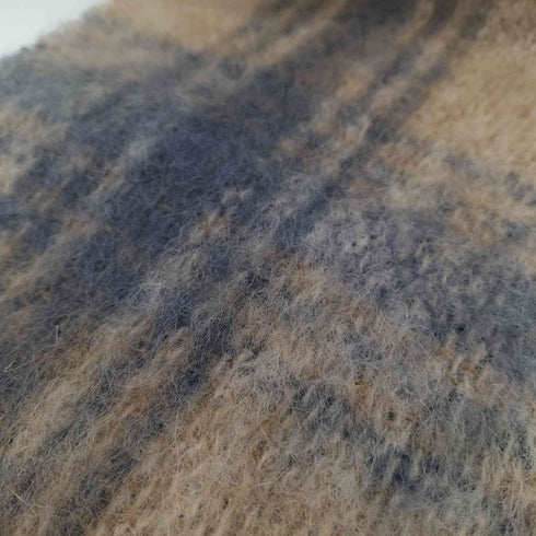 Donegal Design MADE IN Ireland MOHAIR 70% ドネガルデザイン アイルランド製 モヘア ウール チェック マフラー メンズ