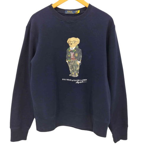 ポロラルフローレン POLO RALPH LAUREN 現行タグ Preppy Bear Fleece Sweatshirt 裏地フリース ポロベア プリント スウェット メンズ import:M