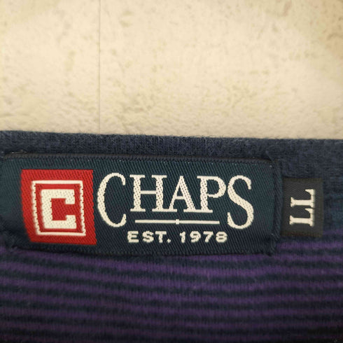 チャップスラルフローレン CHAPS RALPH LAUREN 長袖 ボーダー ポケット Tシャツ メンズ LL