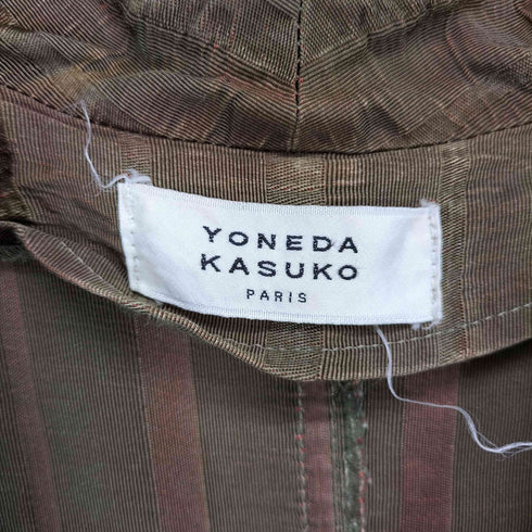 YONEDA KASUKO PARIS ヨネダ カズコ パリ 玉虫色 レーヨン混 アシンメトリー テーラードジャケット domestic メンズ