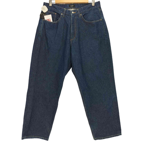ハフ HUF CLASSIC DENIM PANT グリーンステッチ バギーデニム メンズ 34inch