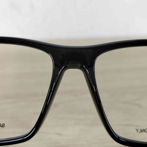 サンローランパリ SAINT LAURENT PARIS スクエア型 ブラックフレーム メガネ メンズ 55□17-145