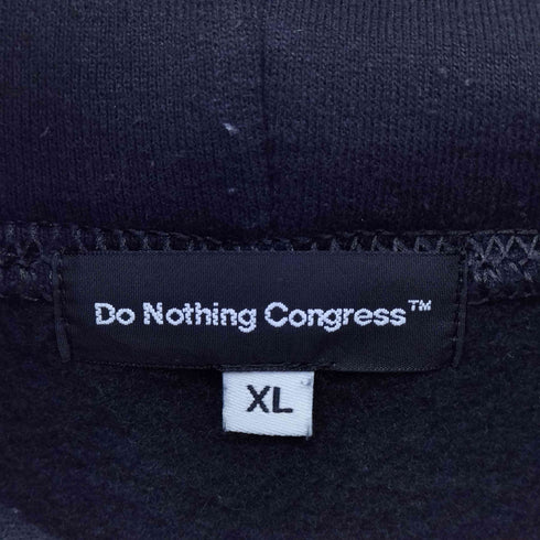ドゥーナッシングコングレス Do Nothing Congress フロントプリントデザイン プルオーバーパーカー メンズ JPN:XL