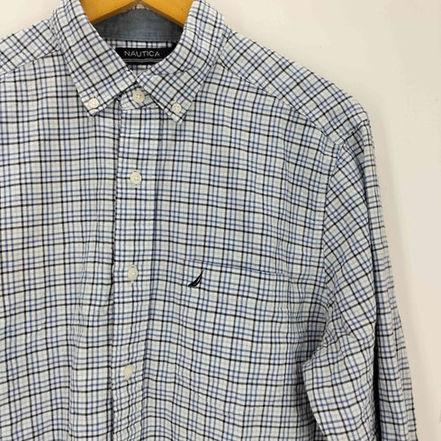 ノーティカ NAUTICA チェック柄 ボタンダウンシャツ メンズ M