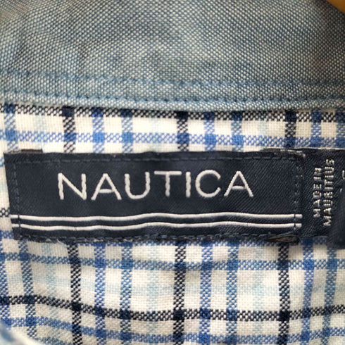 ノーティカ NAUTICA チェック柄 ボタンダウンシャツ メンズ M