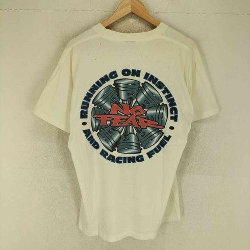 90S NO FEAR 袖裾シングル バックプリント Tシャツ メンズ
