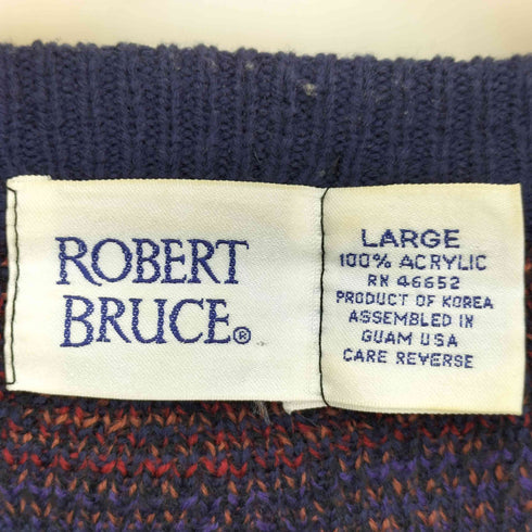 ロバートブルース ROBERT BRUCE アクリルカーディガン メンズ import:L