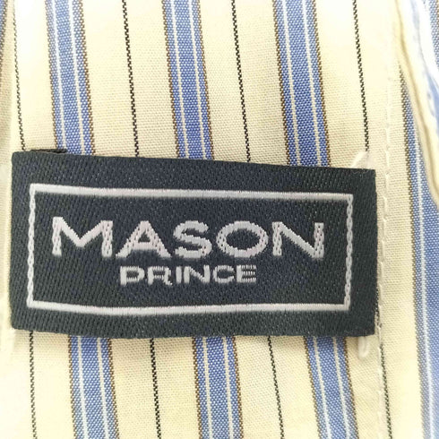 メイソンプリンス mason prince ストライプ ワイドストレートパンツ メンズ 0