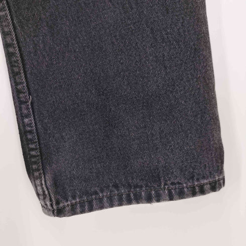 リーバイス Levis ボタン裏3455刻印 505 STRAIGHT FIT 後染め ジップフライブラックデニムパンツ メンズ W31/L30