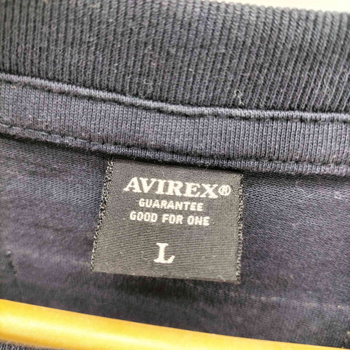 アヴィレックス AVIREX TOP GUN トップガン 星条旗 ワッペン S/S Tシャツ メンズ import:L