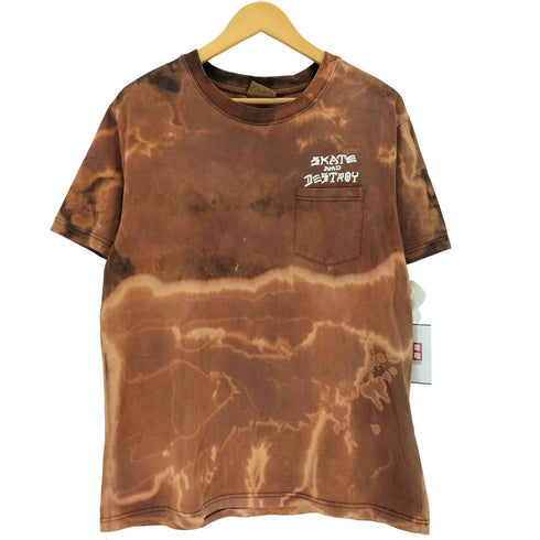 スラッシャー THRASHER タイダイ ブリーチ加工 クルーネックTシャツ メンズ L
