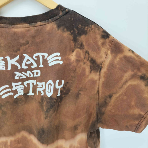 スラッシャー THRASHER タイダイ ブリーチ加工 クルーネックTシャツ メンズ L