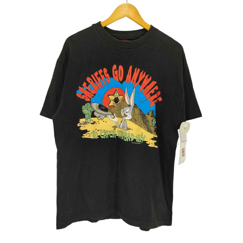 GARMENT GRAPHICS 90S USA製 SHERIFFS GO ANYWHERE TO CATCH THE BAD GUY キャラクタープリントTシャツ コピーライト1993 メンズ import:L