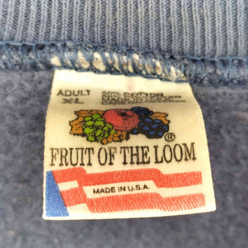 フルーツオブザルーム FRUIT OF THE LOOM 80-90s USA製 ギターメーカー 企業ロゴ プリント 長袖 スウェット メンズ XL