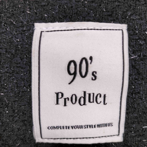 90S product ノーカラーシャイニージャケット メンズ