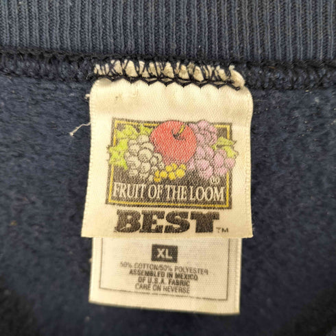 フルーツオブザルーム FRUIT OF THE LOOM 90S 食品メーカー 企業ロゴ 長袖 スウェット メンズ XL