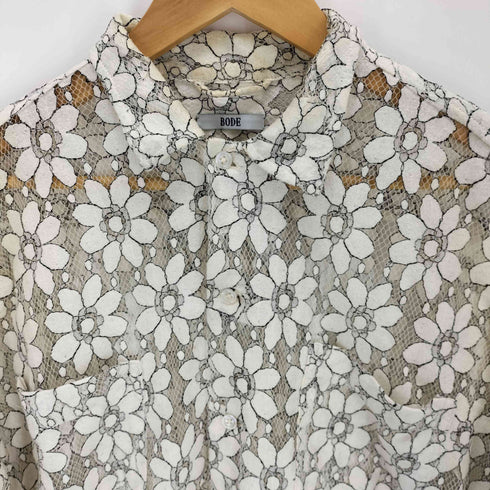 BODE ボーディ Daisy Lace LS Shirt デイジーレース 長袖シャツ メンズ L/XL