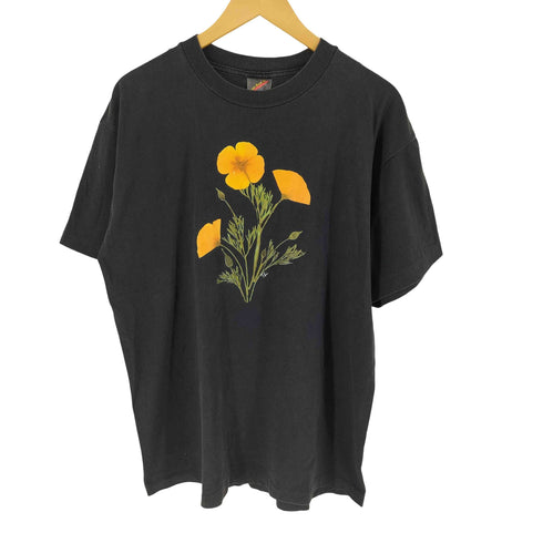 90S Keehn Scenes inc キーン シーンズ インク USA製 フラワープリント 半袖 Tシャツ メンズ XL