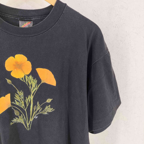 90S Keehn Scenes inc キーン シーンズ インク USA製 フラワープリント 半袖 Tシャツ メンズ XL