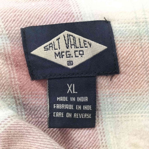 SALT VALLEY 長袖 チェック シャツ メンズ JPN:XL