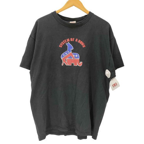 フルーツオブザルーム FRUIT OF THE LOOM 00S ボディ US ロック メタル ハードコア バンド 両面 プリント Tシャツ 2000 メンズ import:XL