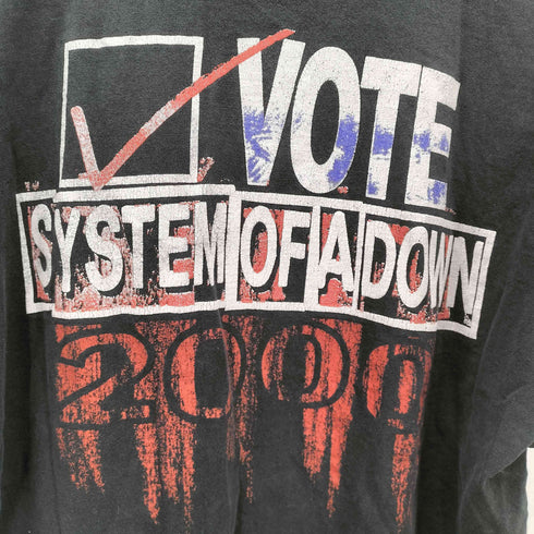 フルーツオブザルーム FRUIT OF THE LOOM 00S ボディ US ロック メタル ハードコア バンド 両面 プリント Tシャツ 2000 メンズ import:XL