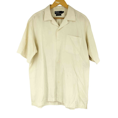 ポロバイラルフローレン Polo by RALPH LAUREN CALDWELL シルクコットン 開襟 シャツ メンズ JPN:L