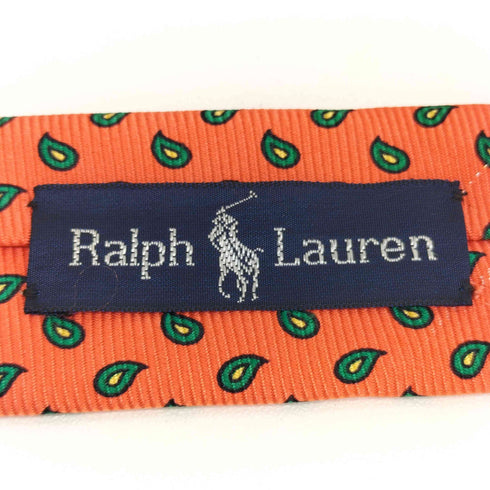 ラルフローレン RALPH LAUREN ペイズリー柄 シルクネクタイ メンズ