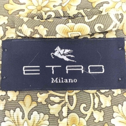 エトロ ETRO 総柄 シルクネクタイ メンズ
