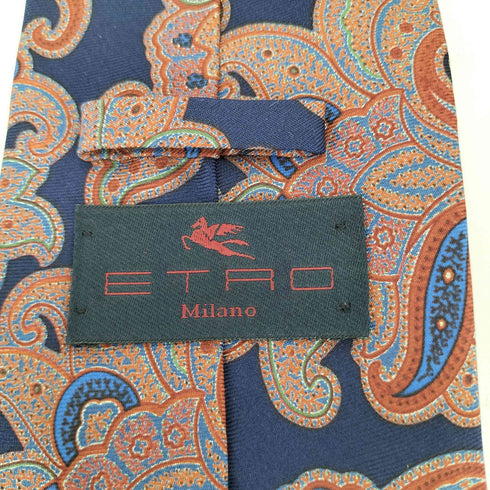 エトロ ETRO ペイズリー柄 シルクネクタイ メンズ
