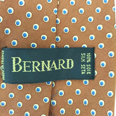 BERNARD ドット柄 シルクネクタイ メンズ