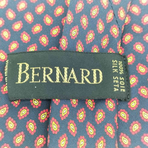 BERNARD ペイズリー柄 シルクネクタイ メンズ
