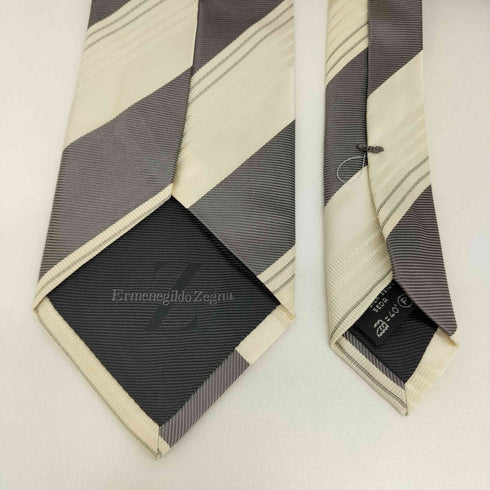 エルメネジルドゼニア Ermenegildo Zegna ストライプ柄 シルクネクタイ メンズ