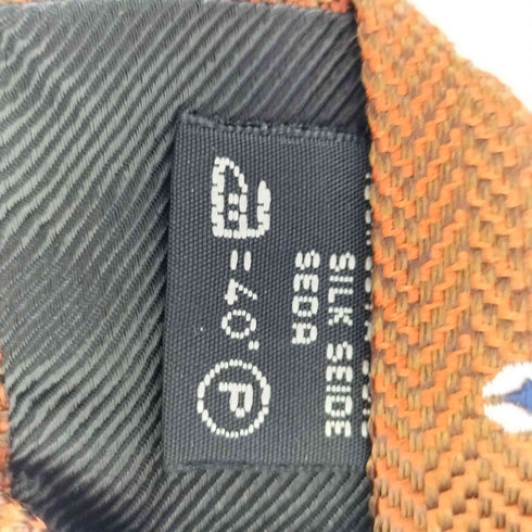 エルメネジルドゼニア Ermenegildo Zegna ヘリンボーン ドット柄 シルクネクタイ メンズ