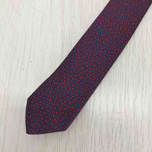 ランバン LANVIN 総柄 シルクネクタイ メンズ