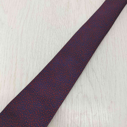 ランバン LANVIN 総柄 シルクネクタイ メンズ