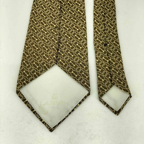 ランバン LANVIN チェーン柄 シルクネクタイ メンズ