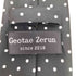 Geotae Zerun ドット柄 シルクネクタイ メンズ