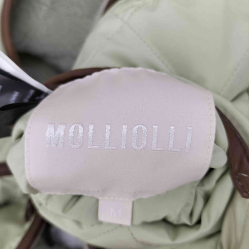 molliolli リバーシブル ボア キルティングジャケット レディース