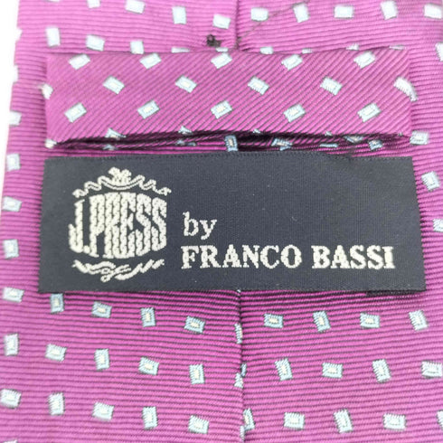 ジェイプレス J.PRESS ドット柄 シルク ネクタイ メンズ