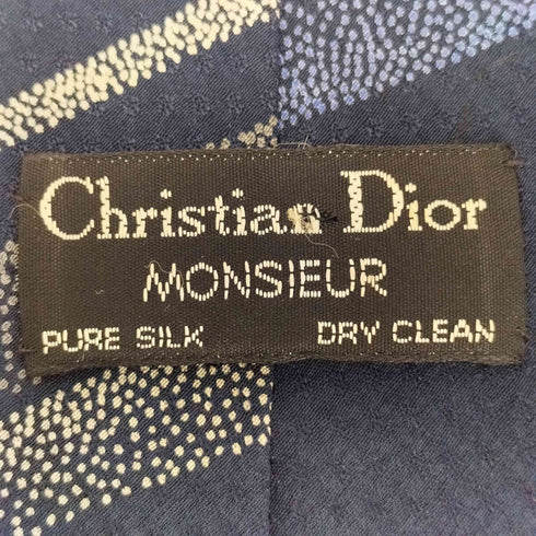 クリスチャンディオール Christian Dior 総柄 シルクネクタイ メンズ