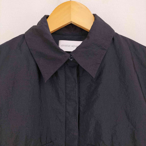クリスチャンワイナンツ christian wijnants PADDED NYLON SHIRT パデット ナイロン シャツ レディース JPN:36
