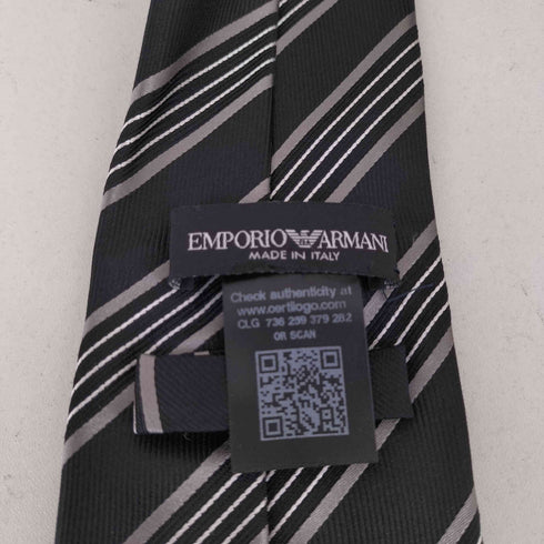 エンポリオアルマーニ EMPORIO ARMANI レジメンタルストライプ柄 シルクネクタイ メンズ