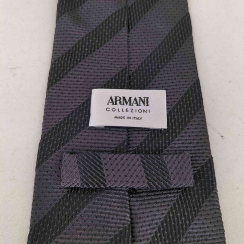 アルマーニコレツィオーニ ARMANI COLLEZIONI ストライプ シルク ネクタイ メンズ
