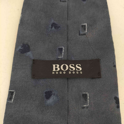 ボスヒューゴボス BOSS HUGO BOSS 総柄 シルクネクタイ メンズ