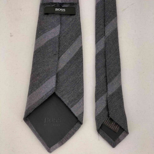 ボスヒューゴボス BOSS HUGO BOSS ウールシルク ストライプ柄 ネクタイ メンズ