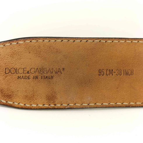 ドルチェアンドガッバーナ DOLCE&GABBANA 鱗 型押し レザーベルト メンズ 95CM-38INCH