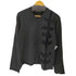 コムデギャルソンオムプリュス COMME des GARCONS HOMME PLUS 00S 06AW Bad Boy バッドボーイ期 ベロア ベルベット テープ グラフィック ライン ローゲージ Vネック ロールアップ ブラック ニット セーター archive アーカイブ メンズ