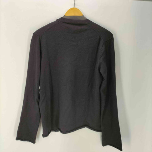 コムデギャルソンオムプリュス COMME des GARCONS HOMME PLUS 00S 06AW Bad Boy バッドボーイ期 ベロア ベルベット テープ グラフィック ライン ローゲージ Vネック ロールアップ ブラック ニット セーター archive アーカイブ メンズ