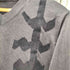 コムデギャルソンオムプリュス COMME des GARCONS HOMME PLUS 00S 06AW Bad Boy バッドボーイ期 ベロア ベルベット テープ グラフィック ライン ローゲージ Vネック ロールアップ ブラック ニット セーター archive アーカイブ メンズ